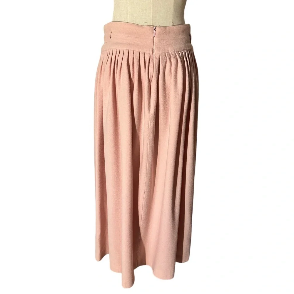 Vintage Saks Fifth Avenue Blush Pink Full Skirt - Picture 1 of 4